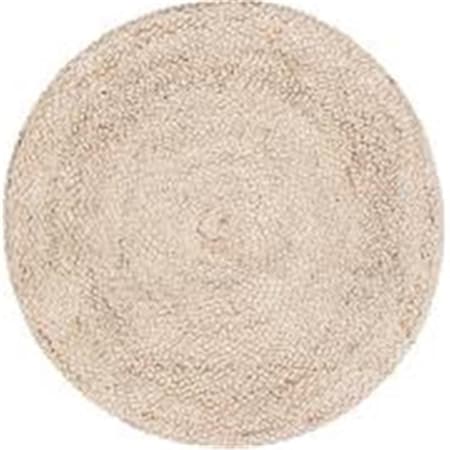 Anji Mountain 8 x 8 ft. Round Speckled Hen Area Rug - Tan, Ivory AMB0395-080R